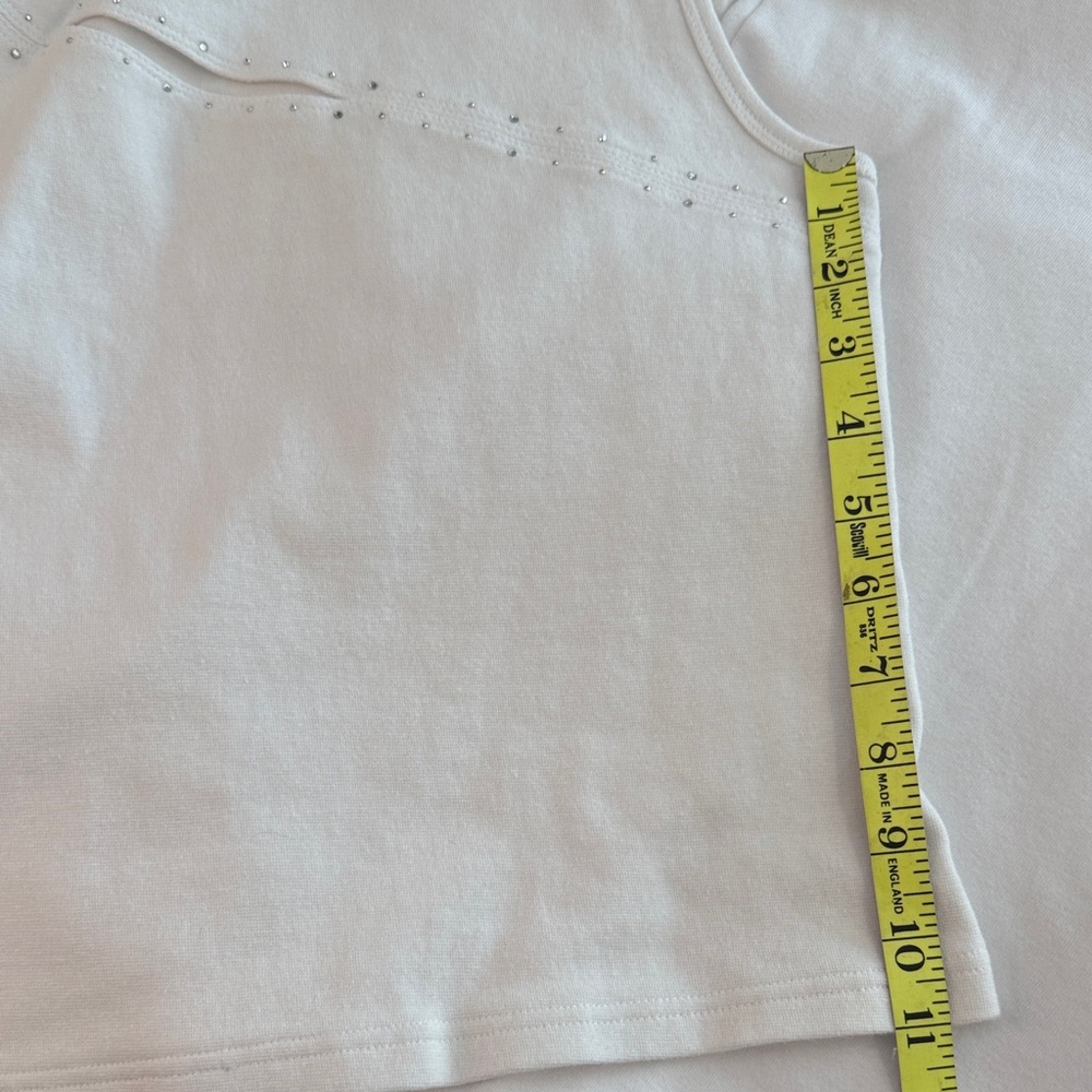 Derek Heart White Tank Tops M - Picture 9 of 10
